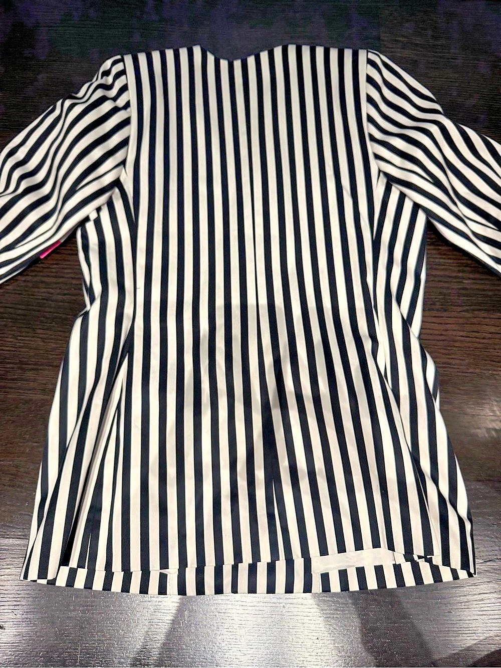 Vintage Yves Saint Laurent Striped Blazer in Black & White Pre-owned - Picture 2 of 4